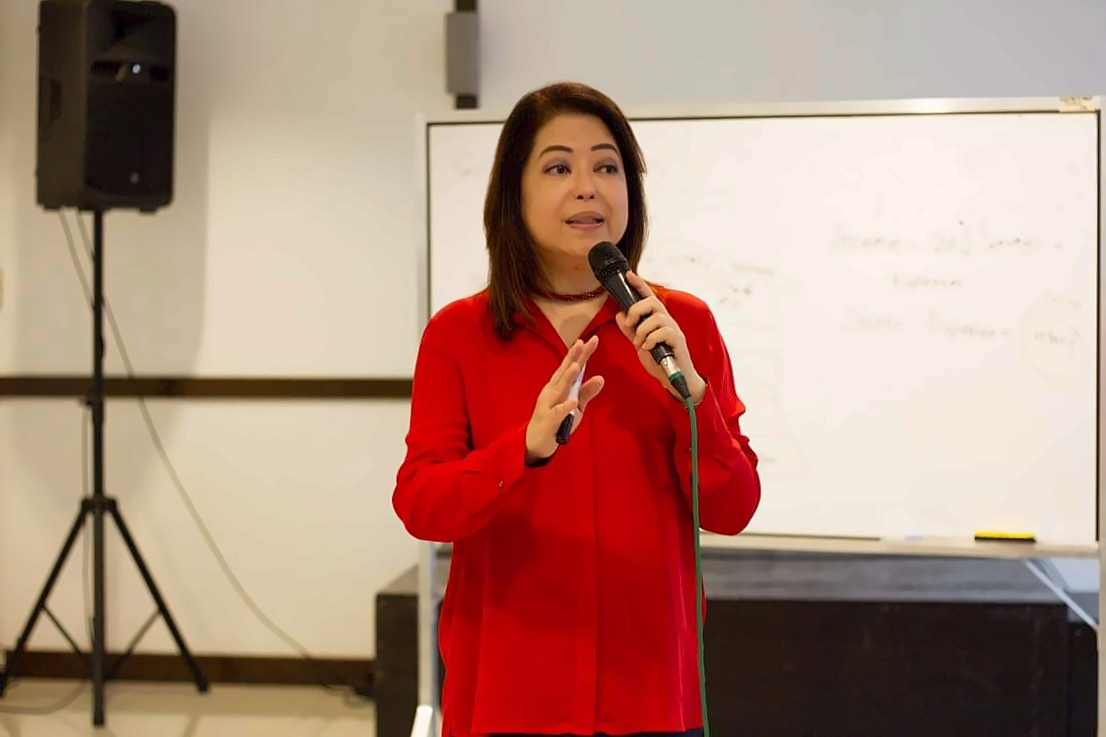 Photo from an MCV speaking event
